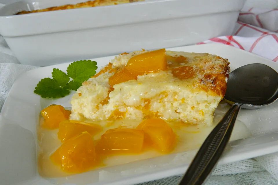 Рисовый пудинг с персиками: идеальный завтрак для общего наслаждения