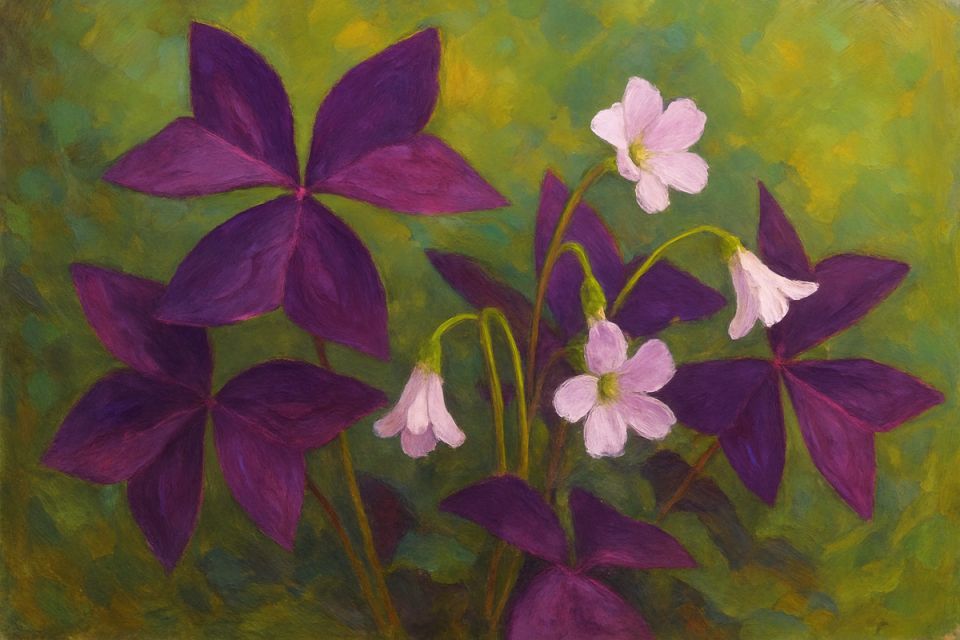 Очарование кислицы треугольной: фиолетовые крылья и танец света