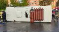 Автобус с пассажирами перевернулся в результате ДТП в Северске