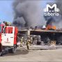 Склад макулатуры горит в Томске