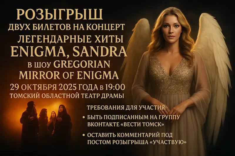 РОЗЫГРЫШ ДВУХ БИЛЕТОВ НА КОНЦЕРТ ОТ ВЕСТИ ТОМСК!
