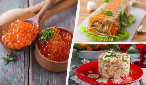 Как правильно хранить оливье, холодец и красную икру
