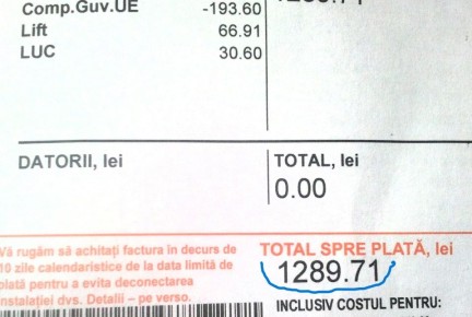 Неожиданные расходы на коммуналку в Молдове