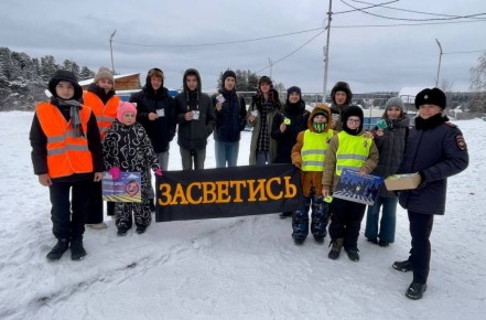 Мониторинг использования световозвращающих элементов прошел в Томском районе