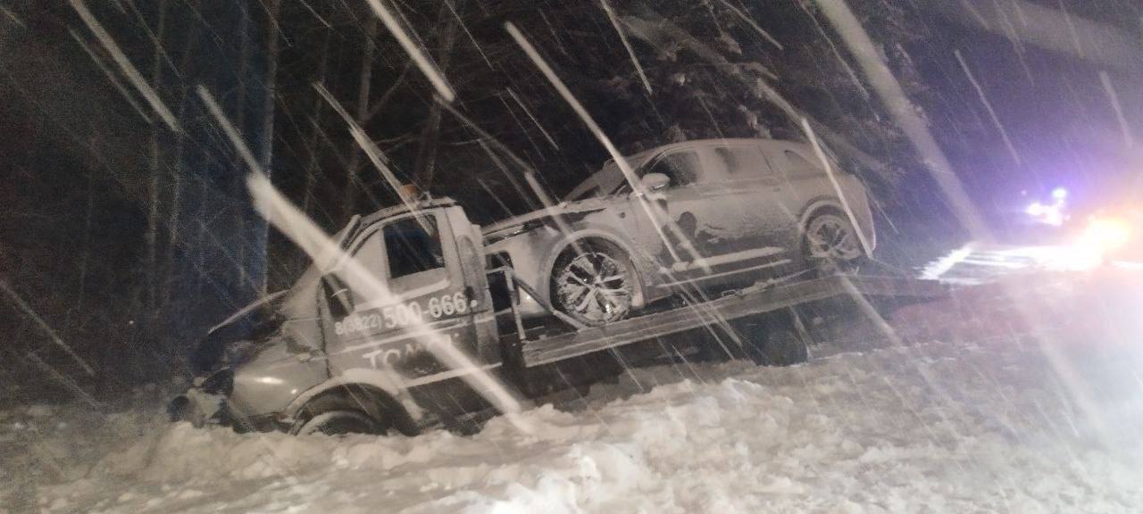 23 ноября 2025 года около 19 часов в Томском районе на 99 километре автомобильной дороги "Подъезд к городу Томску от автомобильной дороги Р-255 "Сибирь" произошло столкновение двух транспортных средств 23 ноября 2025 года около 19 часов в Томском районе на 99 километре автомобильной дороги "Подъезд к городу Томску от автомобильной дороги Р-255 "Сибирь" произошло столкновение двух транспортных средств