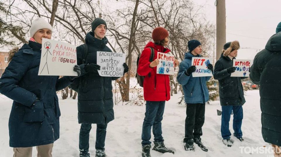 Сегодня на улице Высоцкого прошел согласованный с администрацией города пикет, посвященный блокировке игровой платформы Roblox
