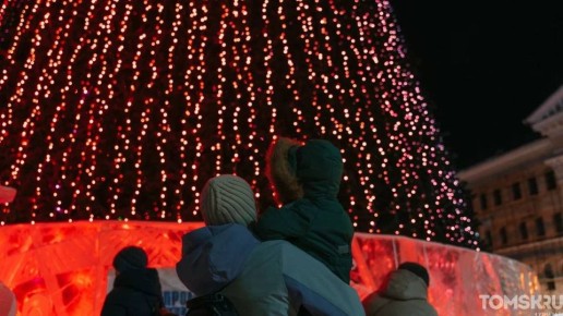 В Томске зажгли огни на главной городской елке