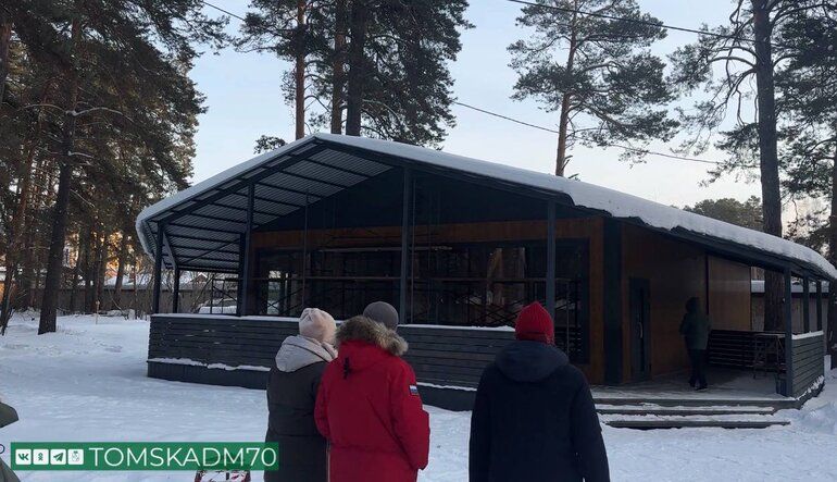 В Сосновом бору Томска строят новый корпус лыжной базы