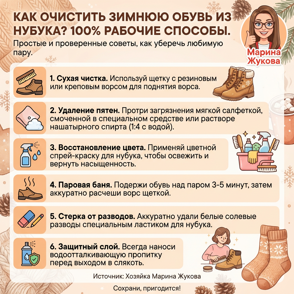 Эффективные способы ухода за зимней обувью из нубука
