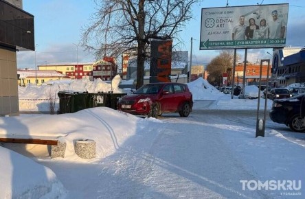 Мастера томской парковки: отсутствие эстетики или придорожная стоянка