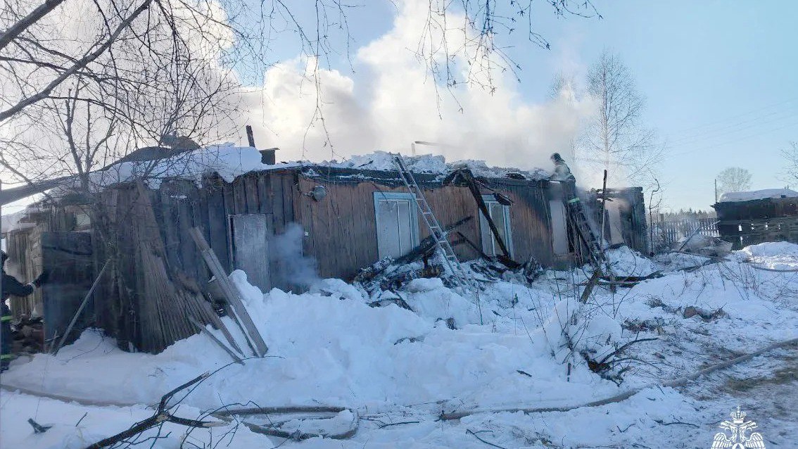Мужчина погиб при пожаре в Кедровом