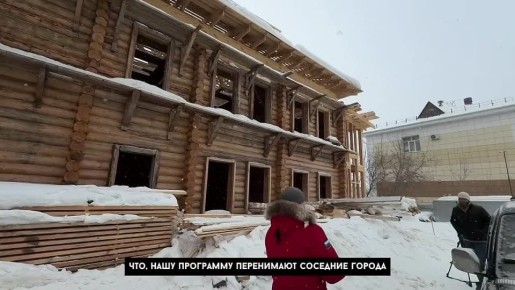 Дмитрий Махиня: Сегодняшнее утро посвятил визитам на объекты деревянного зодчества, переданные по проекту "Дом за рубль"