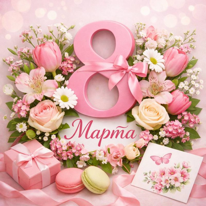 Миллион улыбок и море цветов — всё это вам, прекрасные девушки!