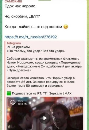 В соцсетях обсуждают резкий пост депутата Госдумы от Томской области Владимира Самокиша о Чаке Норрисе