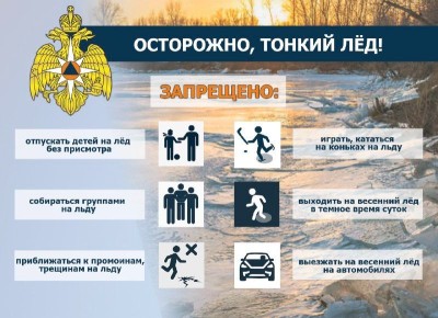 С приходом весеннего тепла лед на водоемах становится рыхлым и непрочным