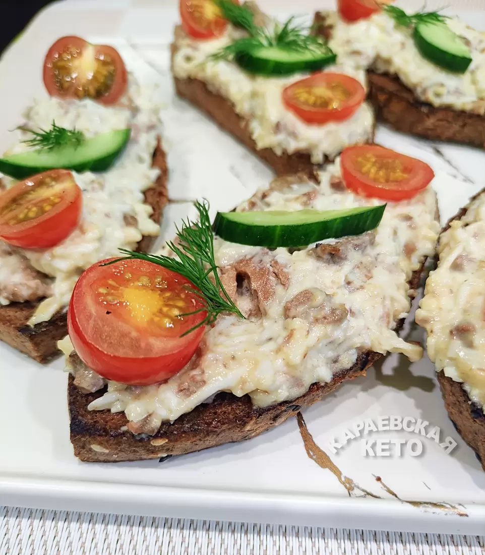 Кето-бутерброды с печенью трески: вкус и здоровье в каждой порции