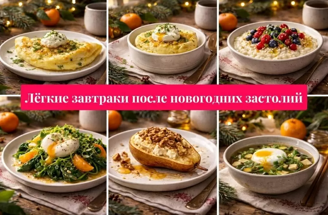 Легкие завтраки для восстановления после новогодних праздников