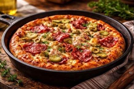 Пицца из остатков: универсальный рецепт на сковороде