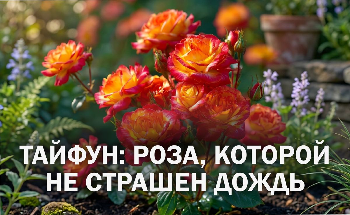 Розы, которые противостоят дождям: как сорт Тайфун спасает сад в ненастье