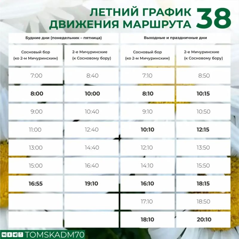 Со среды будет скорректирован график движения маршрута №38