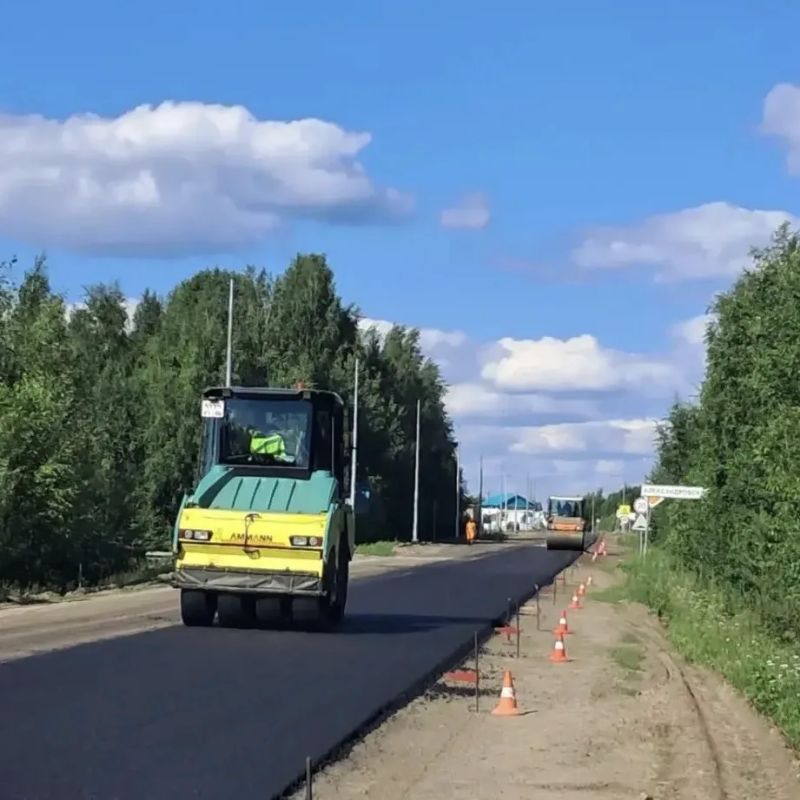 Владимир Мазур: Продолжаем ремонт автодороги Александровское – 35 километр в самом северном районе области