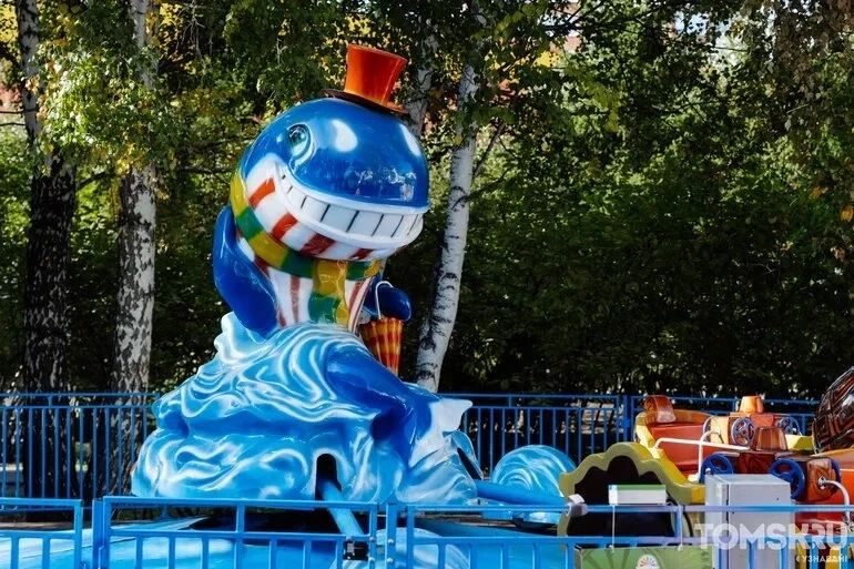 В Томске возле «Факела» запустили паровозик В Томске возле «Факела» запустили паровозик