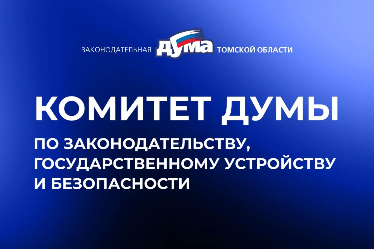 Сформирован состав комитета думы по законодательству, государственному устройству и безопасности
