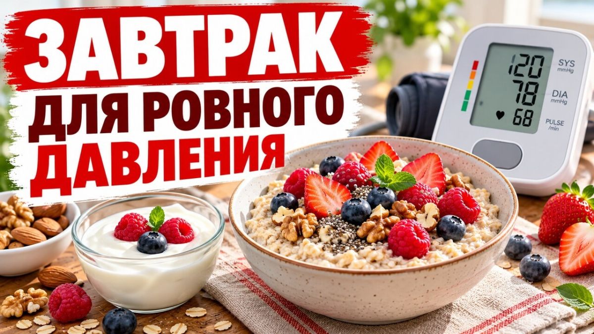Завтрак для ровного давления: что положить на тарелку, а чего избегать