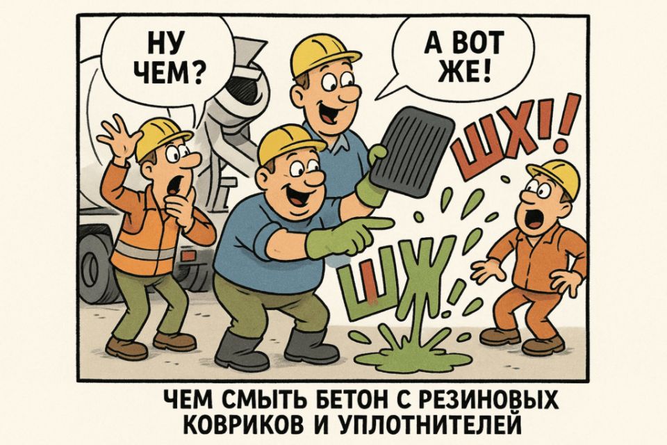Как эффективно очистить резиновые коврики и уплотнители от бетона: секреты и советы специалистов
