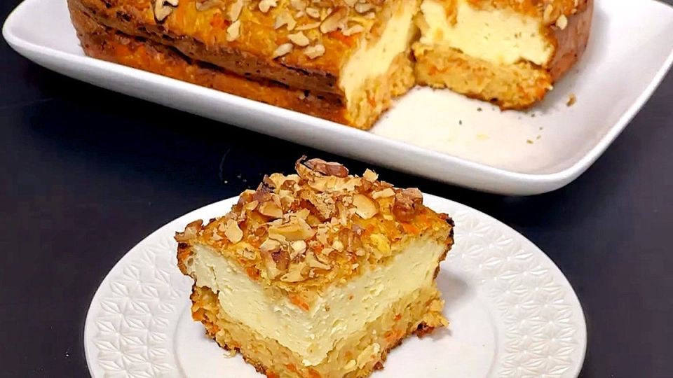 Волшебство сочетания: творожный пирог с овсяной основой и фруктами